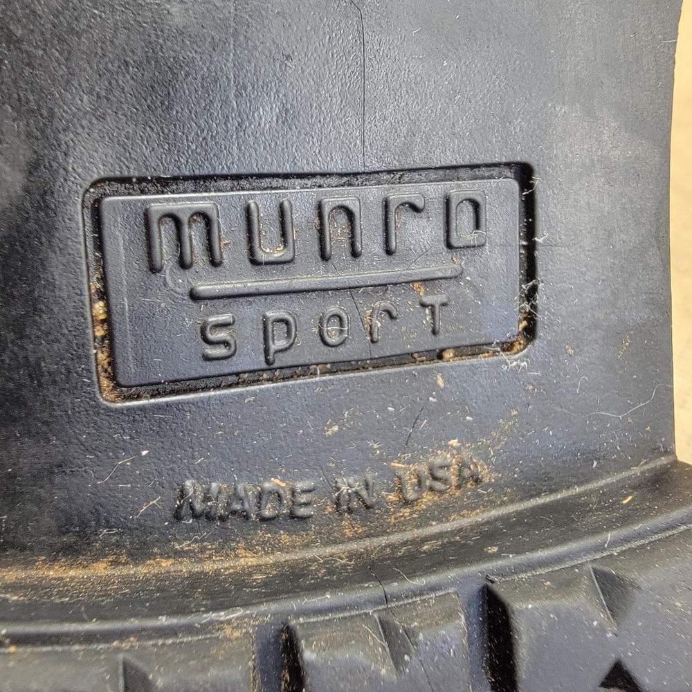 Munro Sport Women's Lace-Up Leather Ankle Boots Brown Black 9W Made in USA - Picture 8 of 9